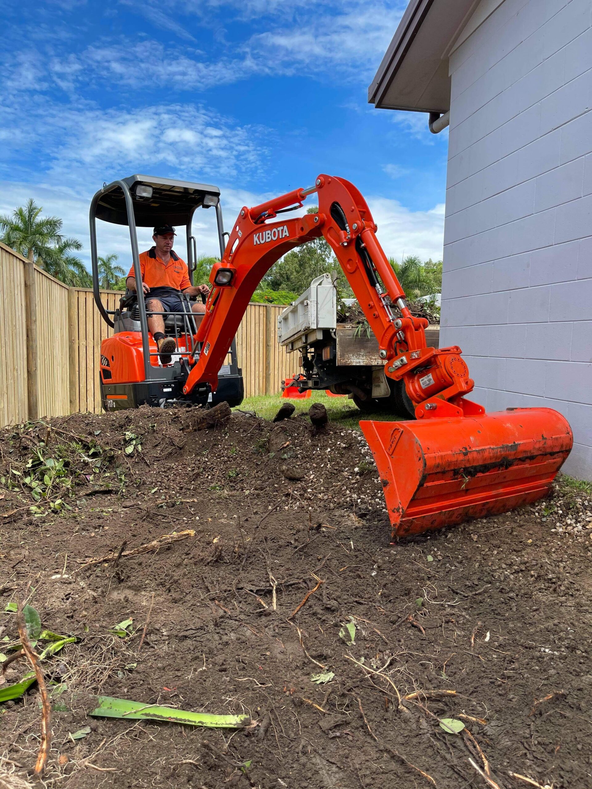 Cairns home having earthworks