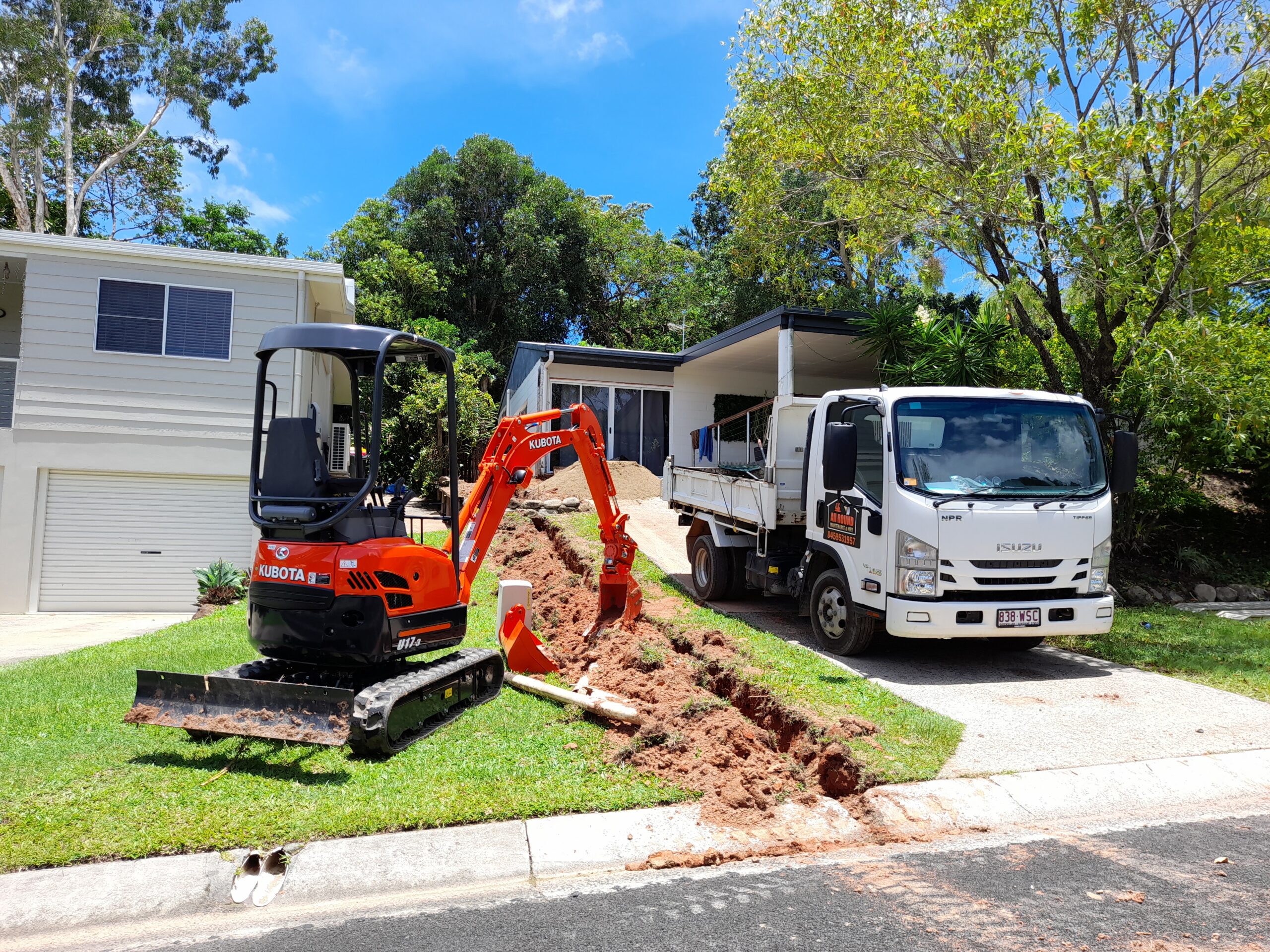 earthworks trench digging