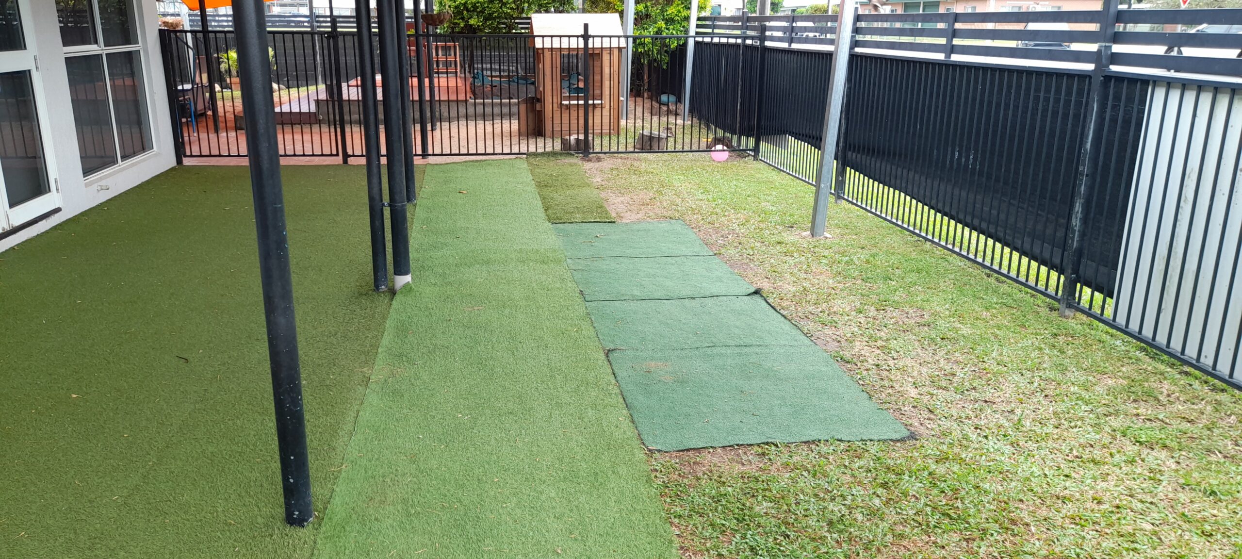 artificial turf installation